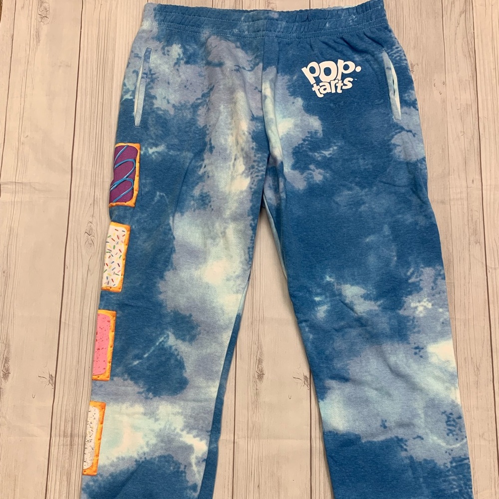 Pop Tarts Blue Tie Dye Sweatpants Womens X-Large